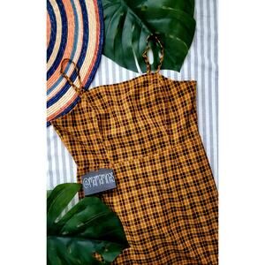 COPY - Y2K Plaid Preppy Woven Mini Dress